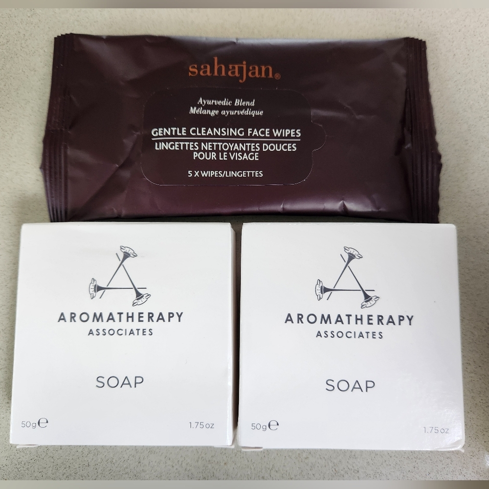 Aromatherapy Associates Soap & Sahajan Face Wipes Bundle - NEW